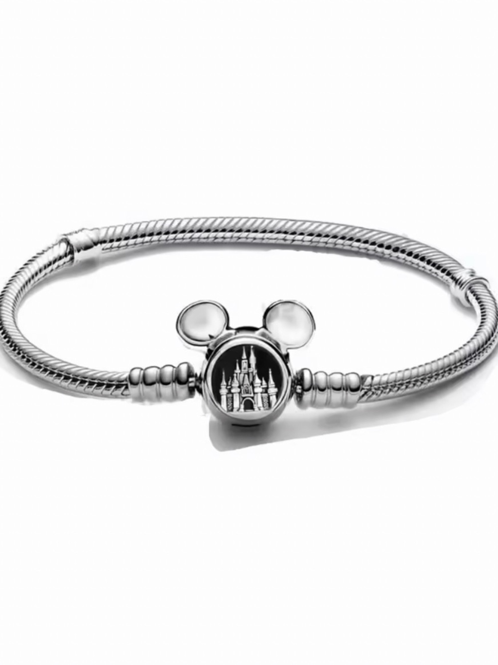NWOT Disney Mickey Mouse Clasp Moments Snake Chain Bracelet